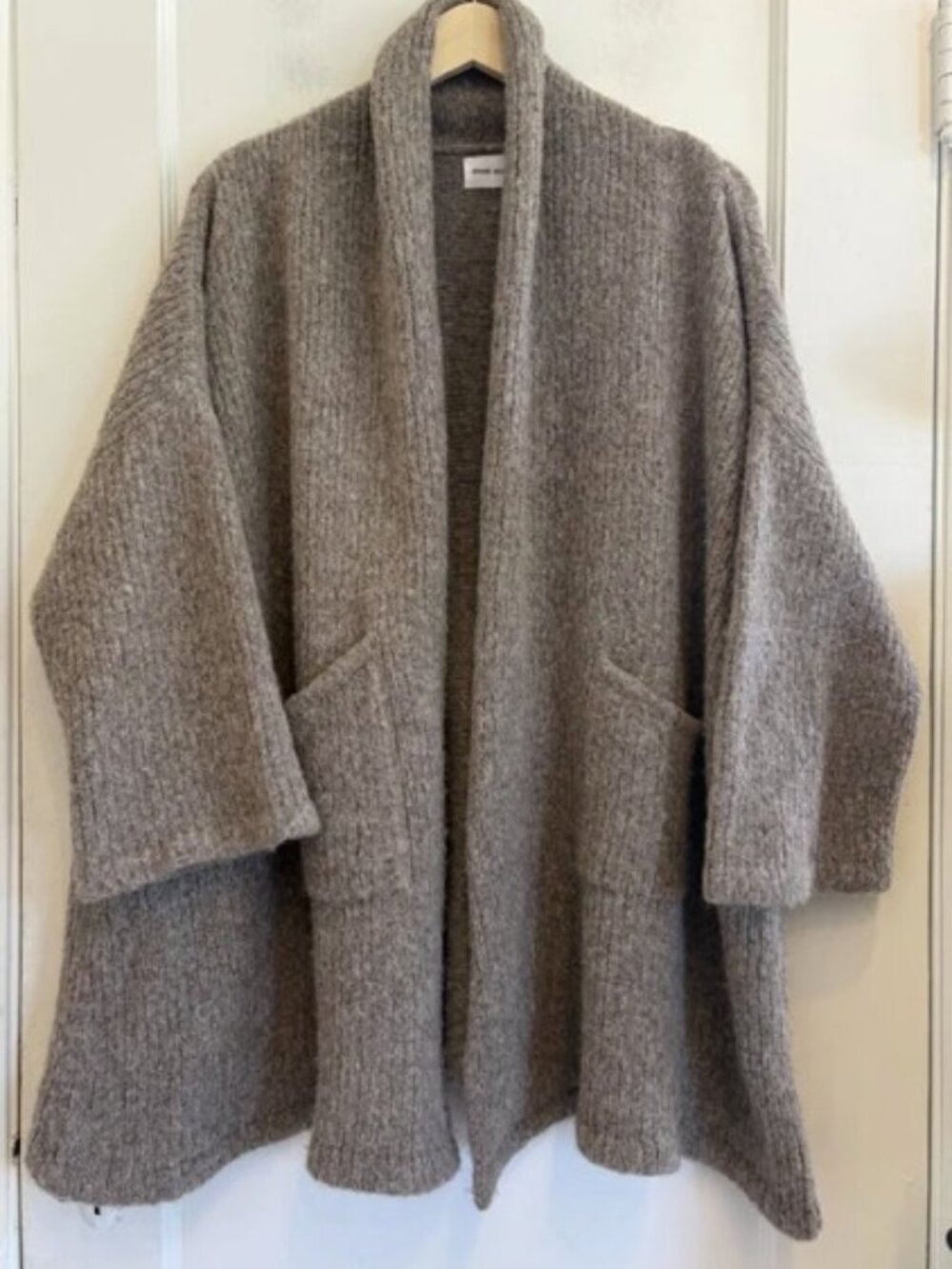 Atelier Delphine Haori Coat in Supreme Alpaca in Deer, One Size